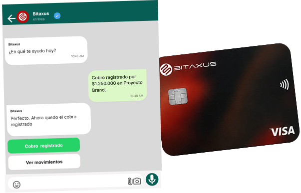 Tarjeta física Bitaxus